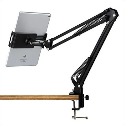 WILDBRAIN Metal Adjustable Flexible 360 Rotating Long Arms Desktop & Lazy For All Mobile Holder