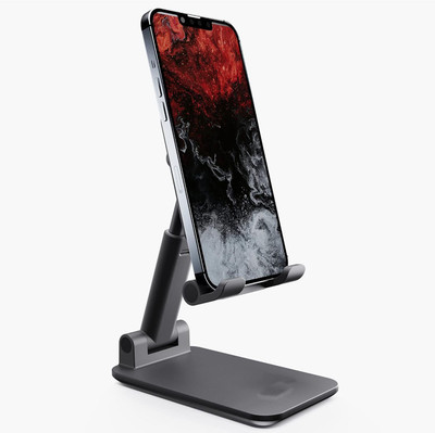 ARANDCO Folding Desktop Phone Stand - Black -0S14 Mobile Holder