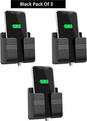 FwellT Mobile Charging Wall Holder and Remote b Pack of 3 Mobile Holder
