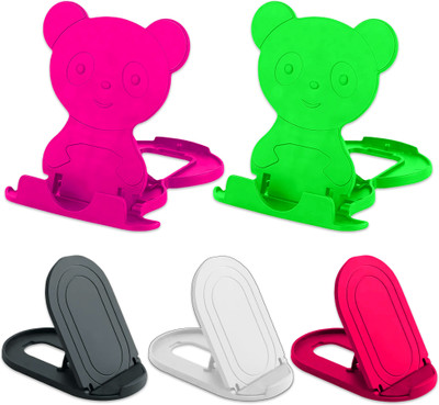 sainitraders 5 Piece Foldable Mobile Stands for All Smartphones & Tablets | Anti Skid | Mobile Holder