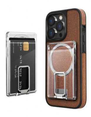 TECHGEAR Transparent magsafe kick stand card holder for iphones Mobile Holder