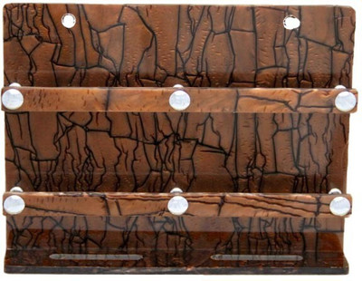 STIMULUS crylic Wall Mount Mobile Stand (Size - 8X6 Inch) Marble Coffee (Brown) Mobile Holder