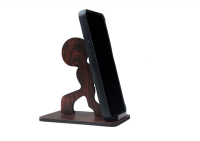 kokailkitchan Durable & Portable Fancy Back Support Premium Wooden Mobile Holder