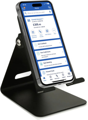 Litmus Foldable Mobile Stand-Black | Mobile Holder