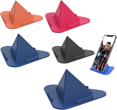 KALPDIP Three-Sided Triangle Desktop Mobile Universal Stand ( Pack of 5 ) Mobile Holder