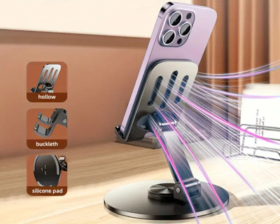 JANGI Metal body digital TX50 Smart table mobile Stand for desk online classes Mobile Holder
