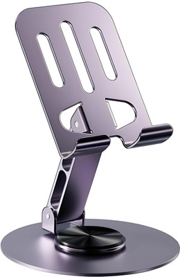 ALORNIKA Metal Desktop Phone Holder, Universal With 360 ° Rotation Tablet And Phone Stand Mobile Holder
