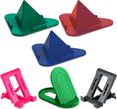 sainitraders 6-Piece Multi Angle Foldable Mobile Stands – For All Smartphones & Tablets Mobile Holder