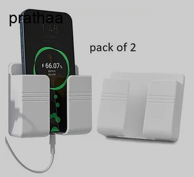Prathaa Phone Charging Wall Stand Charger For All Phones Mobile Holder Pack of 2 Mobile Holder