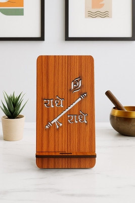 KusumCrafts Classic Wooden Mobile Holder