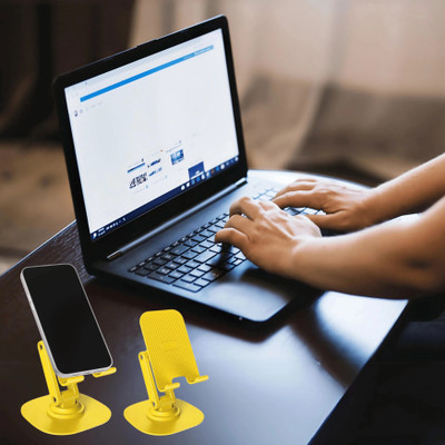 Octec Spindle Desktop Stand-360° Adjustable Mobile/Tablet Holder, Portable,12cm Mobile Holder