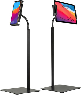 Soopii Tablet/ E-Book Reader/ Mobile Stand with Strong Aluminum Body and Extra Stable Base with Anti-Slip Padding (Up to 14 inch / 35.5 cm) (P21) Mobile Holder