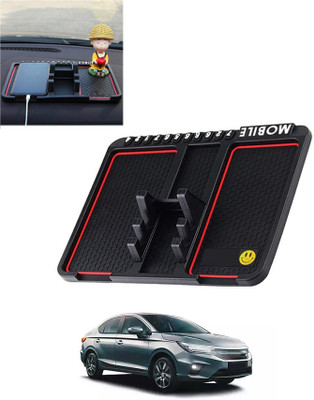AYW Silicone Tray Mat For  Honda City(Black)