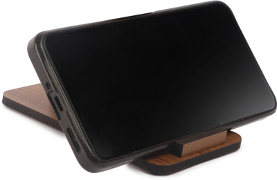OUTSET Multi-Angle Stand For All Smart Phones With Premium Wooden Finish Mobile Holder
