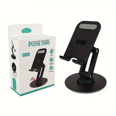 TECHNUV 360 Rotation Fully Adjustable Foldable Cell Phone Stand Desktop Phone Holder Mobile Holder