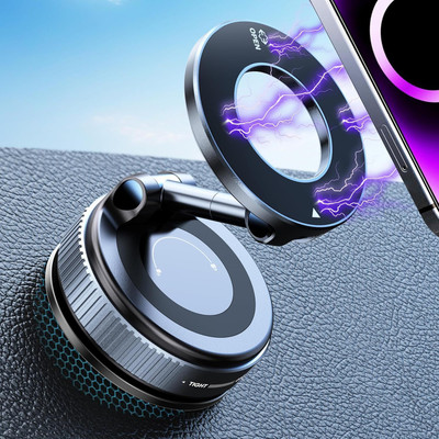 PENTOM Vaccum Magnetic Phones Holder, Suction Cup Holder for Car/Gym/Mirror/Shower Mobile Holder