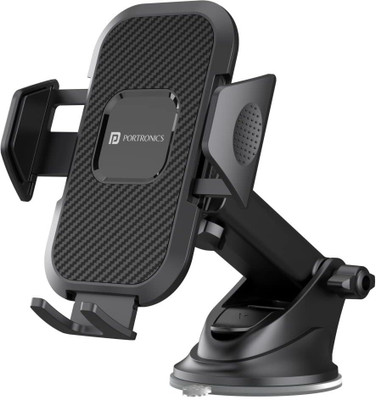 Portronics Clamp M Car with 360� Rotational,for 4 to 6 inch Devices Mobile Holder