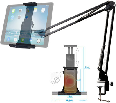BROLAVIYA Lazy Arm Bracket For Both Mobiles and Tablets Fits Device 4 - 10.1 Diagonal Inch Mobile Holder