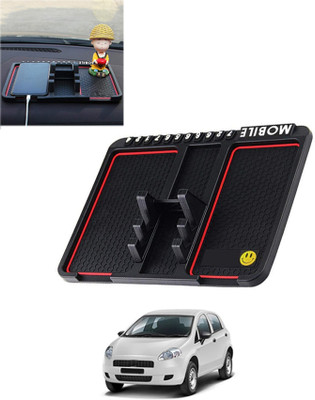 AYW Silicone Tray Mat For  Fiat Punto(Black)