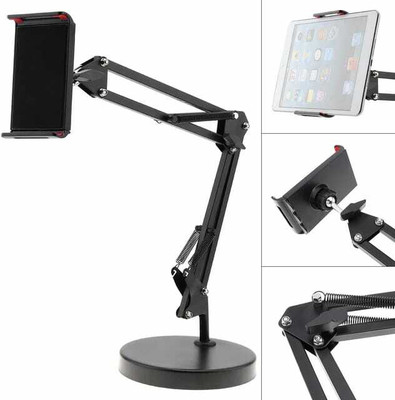 TECHGEAR Phone Holder with Suspension Boom Scissor Long Arm Mount Stand for Broadcast Mobile Holder