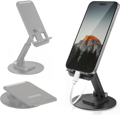 AMUSING New Arrival 360° Rotatable Foldable Lifting Cell Phone Stand Mobile Holder