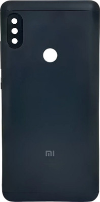Shkiyo Redmi Note 5 Pro With Logo Premium Quality Back Panel(Black)