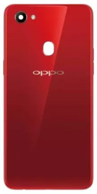 Sandreezz Oppo F7 (with Proper Logo) (With Middle Ring Camera Lens & Side Volume Power Buttons) Back Panel(Solar Red)
