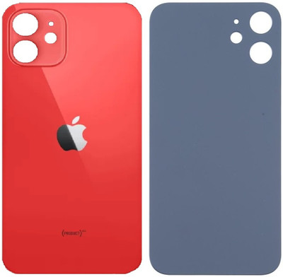 KezeMize Apple iPhone 12 (Best Quality)(With Proper Logo)(Glass) Back Panel(Red)