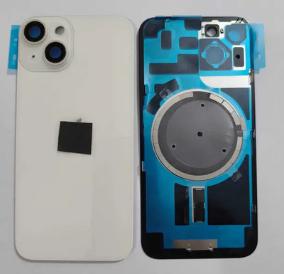 SPAREASP IPHONE 14 With Wireless Magnet Camera Glass Lens Back Panel(WHITE)
