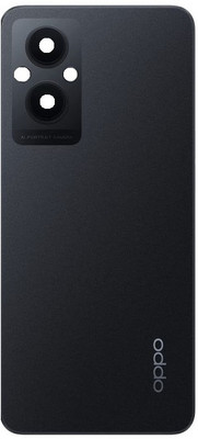 Sandreezz OPPO F21 Pro (5G) (with Camera Lens Ring) (with Proper Logo) Back Panel(Cosmic Black)