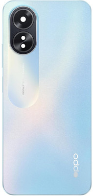 Unique4Ever Oppo A18 With Middle Ring Camera Lens & Side Volume Power Buttons Full Panel(Glowing Blue)