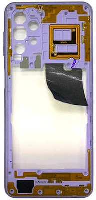 Purplesavvy Samsung Galaxy A32 Middle Ring Back Panel(Purple)