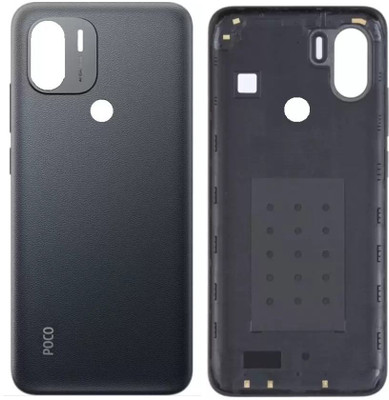 Kraze4blaze Poco C51 (Best Quality) (With Side Volume Power Buttons) (with Proper Logo) Back Panel(Black)