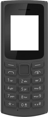 imbi Nokia 105 4G (2021) Single Sim Mobile Phone Panel Front Back Body With Keypad Front & Back Panel(Black)