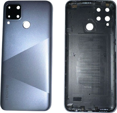 Sandreezz Realme C15 Qualcomm Edition (With Camera Lens & Side Volume Power Buttons) Back Panel(Power Silver)