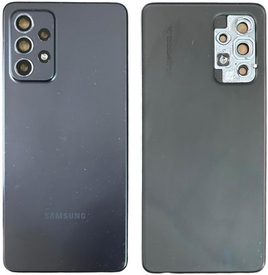 AceKing samsung a52 (5g) compatible back panel with camera lens Back Panel(black)