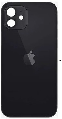 FLOUNDER APPLE IPHONE 12 GLASS WITH PROPER LOGO Back Panel(BLACK)