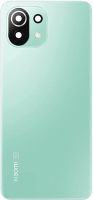 FixHub Mi 11 Lite BACK GLASS with Camera Ring Glass Lens COMPATIBLE Back Panel(GREEN)