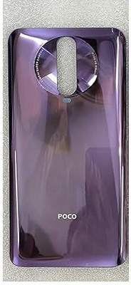 Docile POCO X2 Back Panel Purple Gradient Glass Battery Door Rear Housing Cover Replacement for POCO X2 Back Panel(Purple)