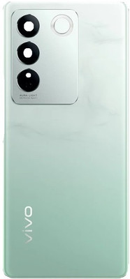 Sandreezz Vivo V27 Pro (5G) (Glass) (With Camera lens Ring) (with Proper Logo) Back Panel(Emerald Green)