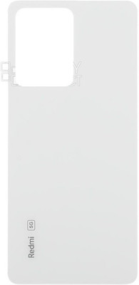 KezeMize Xiaomi Redmi Note 12 Pro 5G (Glass) (with Proper Logo) Back Panel(Polar white)