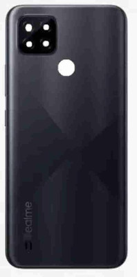 AAA Spares For Realme C21Y Back Glass Back Panel(Black)