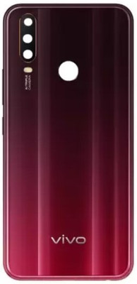 Sandreezz Vivo Y17 (with Proper Logo) (With Ring Camera Lens & Side Volume Power Buttons) Back Panel(Red)