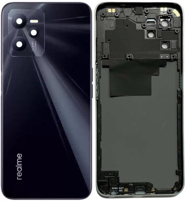 FixHub Realme C35 BACK PANEL COMPATIBLE Back Panel(BLACK)