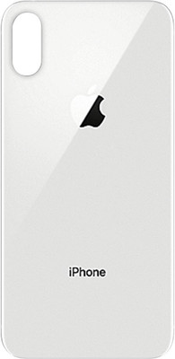 HQP for Apple iPhone XS Max ( A1921, A2101, A2102, A2104 ) [ With LoGo & Pre Installed Adhesive Tape ] Battery Back Glass Door Replacement Back Panel(Silver)
