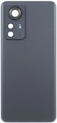 Kraze4blaze Xiaomi Mi 12 Pro (Best Quality)(With Camera Lens)(With Proper Logo) Back Panel(Black)