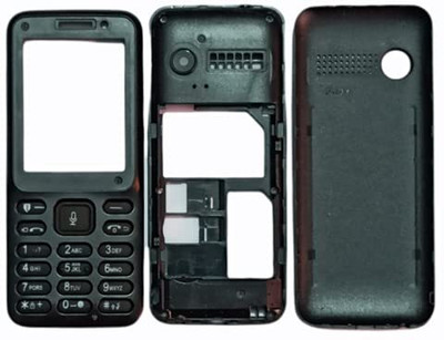 imbi JIO F50 Front Back and Middle Body With Keypad Full Panel(Black)