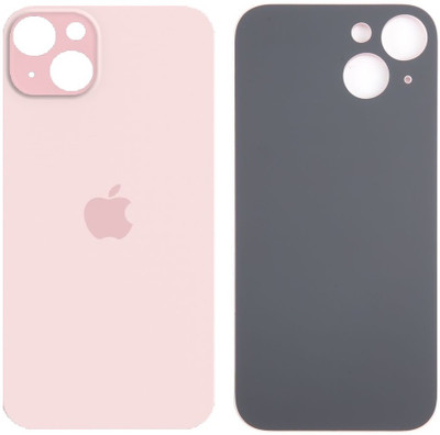 Sandreezz Apple iPhone 15 Plus (Glass) (Best Quality) (with Proper Logo) Back Panel(Pink)