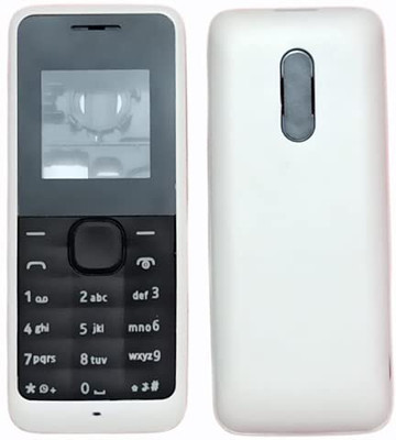 imbi Nokia 105 2013 Single Sim Model Front Back and Middle Body With Keypad Full Panel(White)