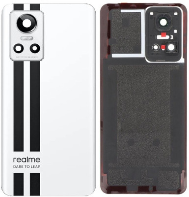 Sandreezz Realme GT NEO 3 (150W) (Glass) (With Camera Lens Ring) (Best Quality) Back Panel(Sprint White)